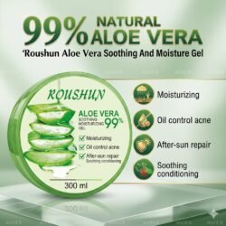 300 ml Roushun NATURAL 99% Aloe Vera Soothing and Moisture Gel Rasg